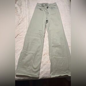 Stylish Green Wide-Leg Pants